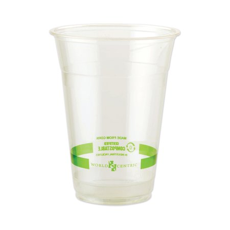 WORLD CENTRIC Clear Cold Cups, 20 oz, Clear, PK1000 CPCS20
